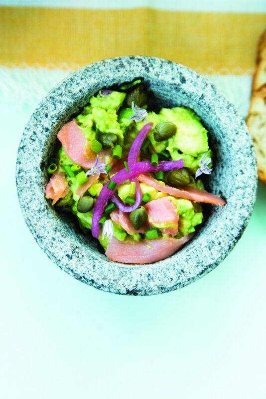 Bagel and Lox Guacamole vertical