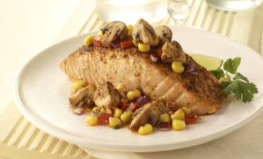Baja Salmon with Mushrooms