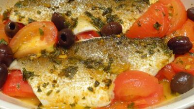 Baked Branzini with Chermoula