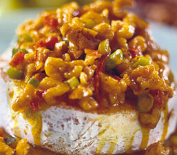 Baked Brie with Curried California Walnuts
