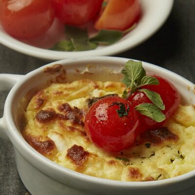 baked goat cheese with sweet tomatoes