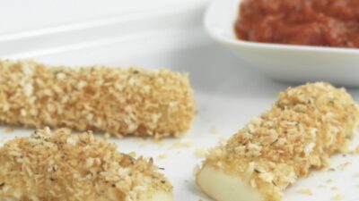 Baked Mozzarella Sticks