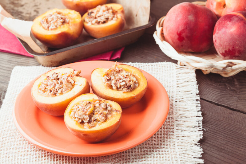 almond peaches