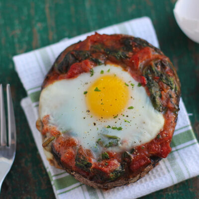 Baked Portobello Shakshuka