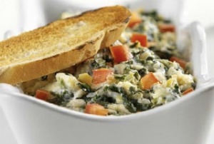 Baked Spinach Artichoke Yogurt Dip