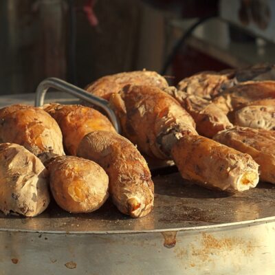 Salt Baked Sweet Potatoes