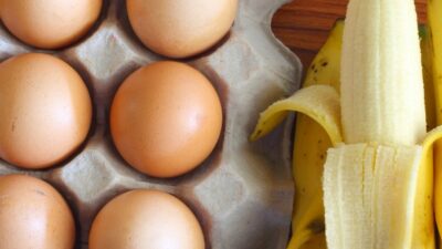 banana and eggs
