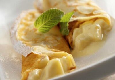 Banana and Yogurt Crepes