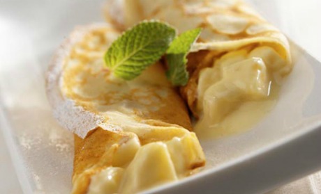 Banana and Yogurt Crepes
