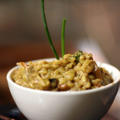 Barley Risotto for Spring with Asparagus and Lemon