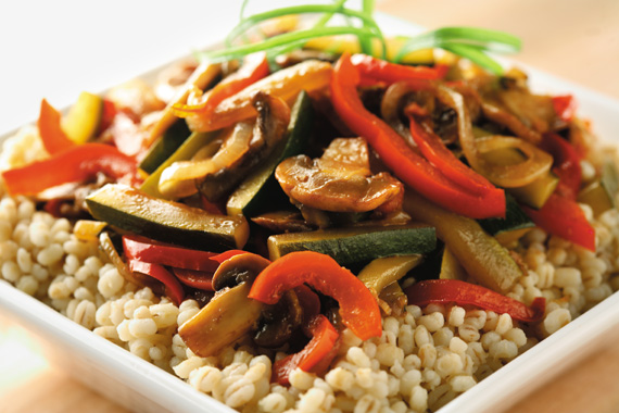 Barley with Caramelized Vegetables