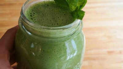 Mayo Free Creamy Pesto Salad Dressing