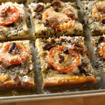 Basil Focaccia Wedges