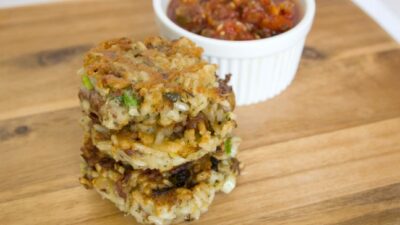 bean and rice fritters