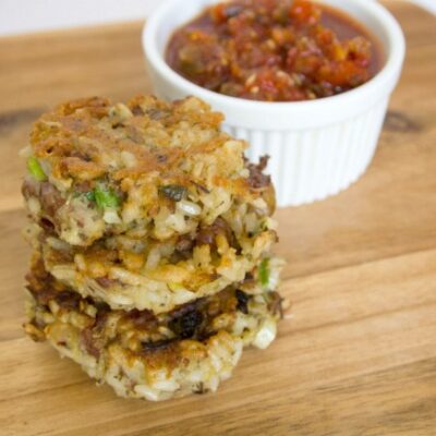 bean and rice fritters