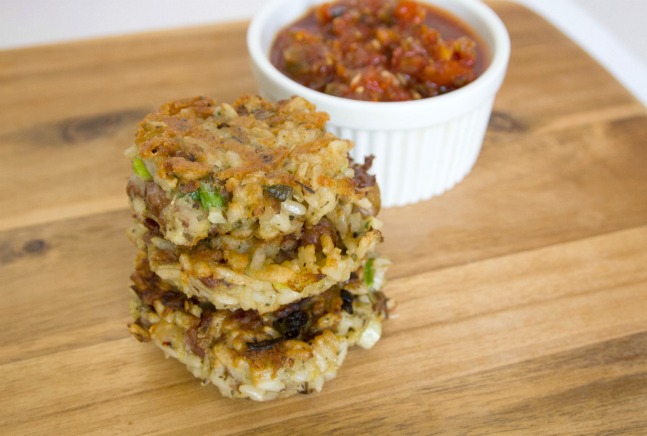 bean and rice fritters