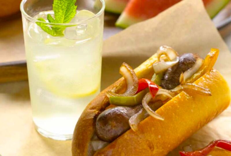 Beef Sausage and Pepper Rolls
