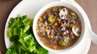 beefy mushroom barley soup
