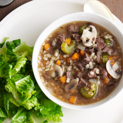 beefy mushroom barley soup