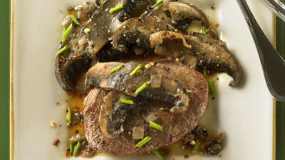 Beef Steak and Portobellos with Marsala Sauce