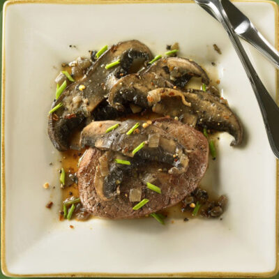 Beef Steak and Portobellos with Marsala Sauce