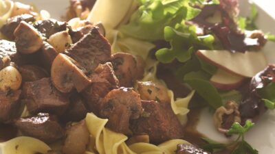 Beef Bourguignon with Noodles