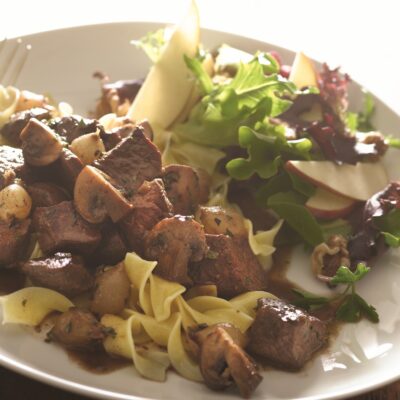 Beef Bourguignon with Noodles