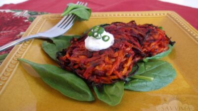 Beet & Carrot Latkes