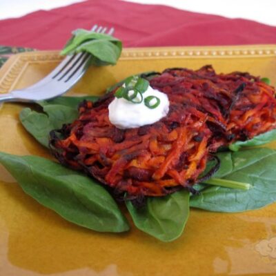 Beet & Carrot Latkes
