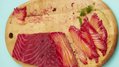 BEET CURED SALMON