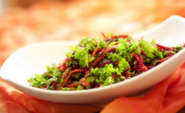 Beet, Kale and Seaweed Salad