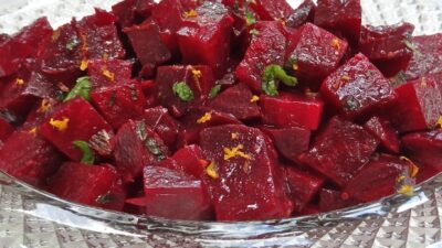 beet salad with orange zest