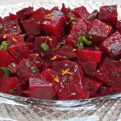beet salad with orange zest