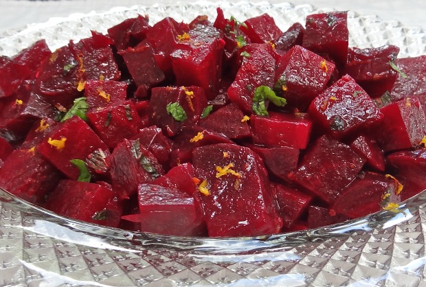 beet salad with orange zest