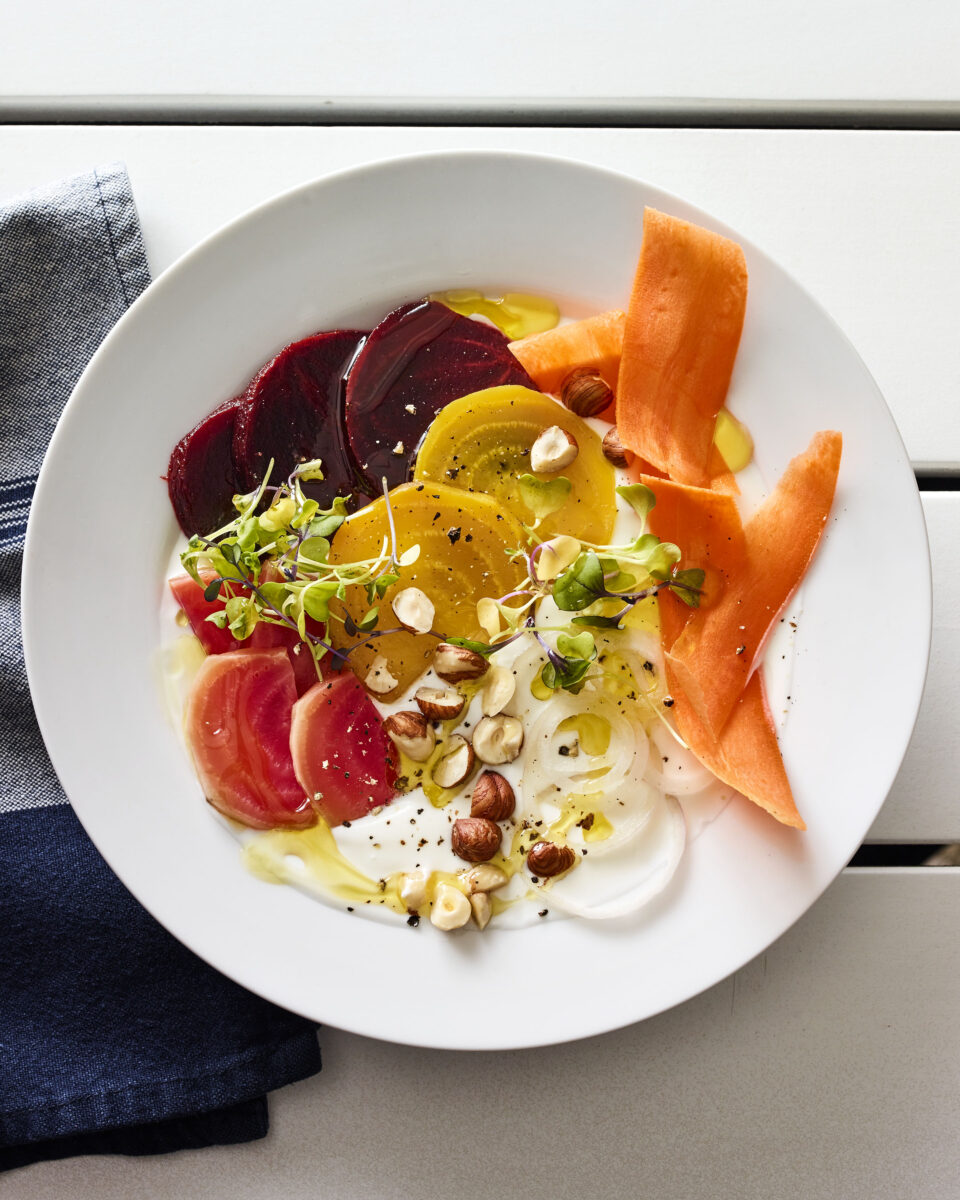 beet yogurt bowl