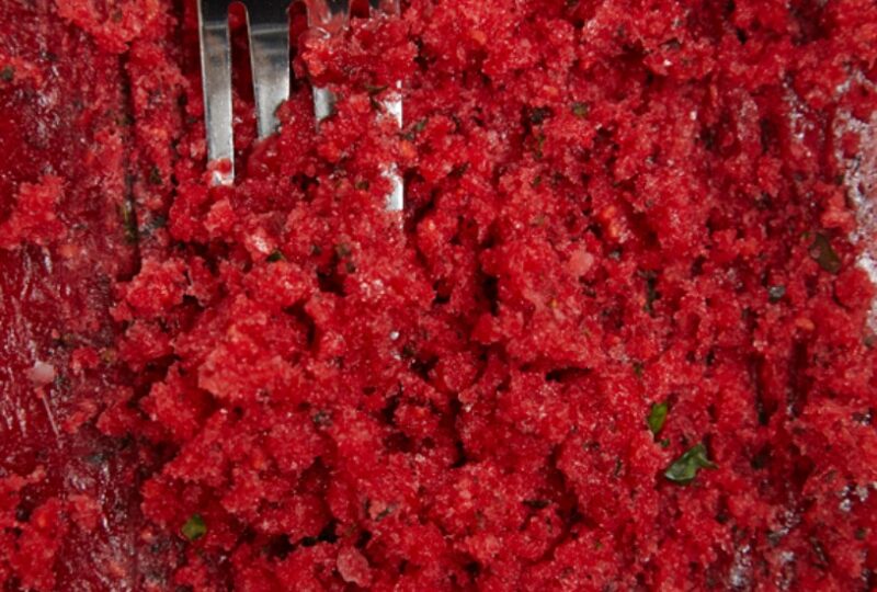 Berry Basil Granita