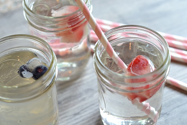 Berry Flavored Ice Cubes