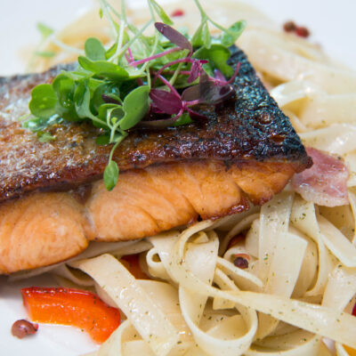 lemon salmon pasta