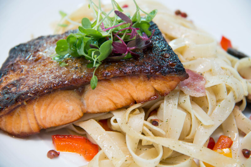 lemon salmon pasta