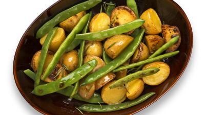 Warm Potato Salad, green beans and horseradish vinaigrette