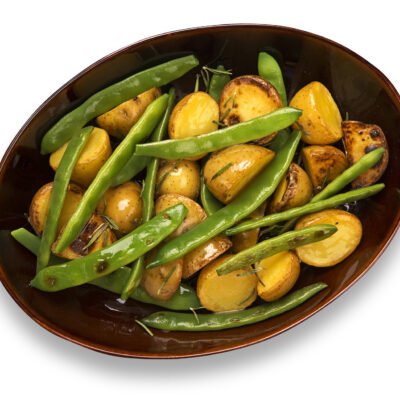 Warm Potato Salad, green beans and horseradish vinaigrette