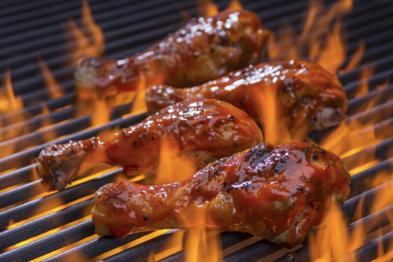 Apple brown sugar barbecued chicken