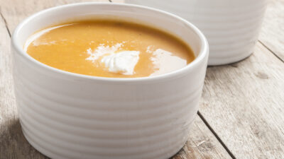 Easy squash soup hot or cold