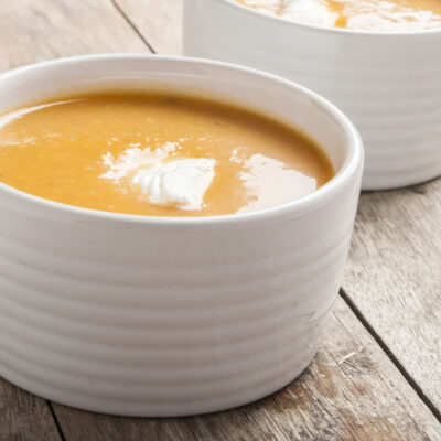 Easy squash soup hot or cold