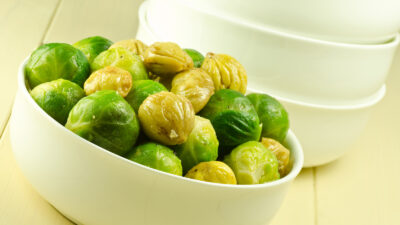 sauteed brussels sprouts with chestnuts