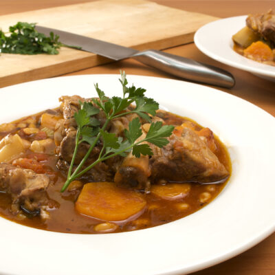 Slow cooked lamb stew