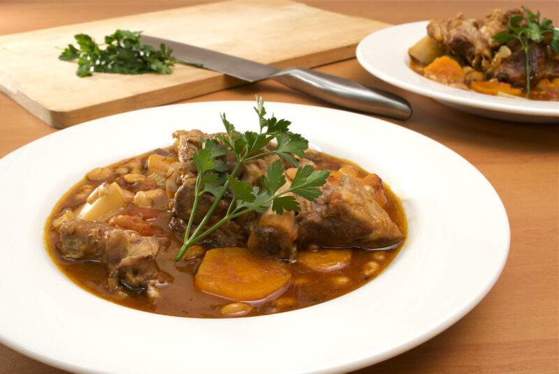 Slow cooked lamb stew