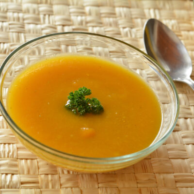 Roasted butternut squash coconut soup