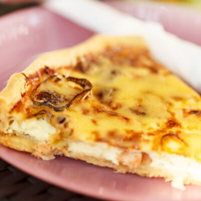 Smoked salmon baked omlette