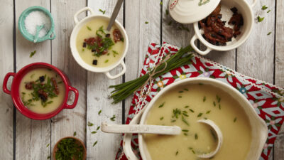 PARSNIP SOUP WITH DUCK